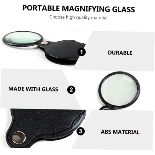 Lot de 3 loupes pliables portables pour la lecture et l'observation 1