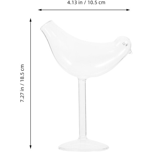 Set di 4 bicchieri da vino/cocktail a forma di uccello, creativi e graziosi, ideali per matrimoni e compleanni. 1