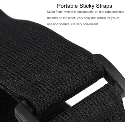 4pcs Hook and Loop Fastening Strap Portable Nylon Sticky Straps 2