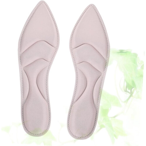 2pcs Sponge Insoles for Exercise Absorption Pad Massage Support Breathable Insert Pad 1
