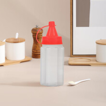 Set van 4 mini-knijpflesjes voor sauzen en dressings, met schroefdop.