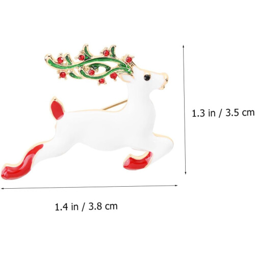 4 st tecknad älgbrosch julbrosch damkläder accessoarer älgnål 1
