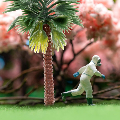 30pcs Miniature Model Trees Plastic Trees DIY Landscape Scenery for Scenery 1