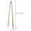 4pcs Bamboo Litter Picker Garbage Grabber 45cm Long Garbage Clamp com Parafuso Design Multi-função Pickup Tool 2