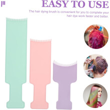 Set di 3 tavolette per la colorazione dei capelli: piccola viola, media rosa, grande verde, strumento per mèches e tinture.