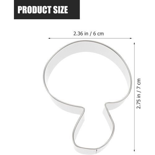 Mushroom Cookie Cutter Set Easy to Use and Safe Without Scratching Hands 4pcs 1