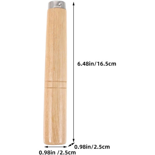 Set van 4 houten potgrepen met ijzeren kern 1