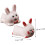 4pcs Bunny Shape Ceramic Chopstick Rest Stand Spoon Holder Fork Rest Holder 2