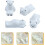 White Bear with Smooth and Easy to Clean Design 4pcs Ceramic Chopstick Holder 1