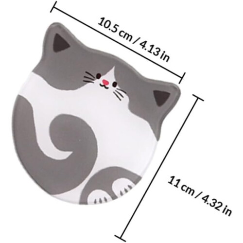 4pcs Acrylic Cat Pattern Coasters Heat-Resistant Cup Mats Prevent Table Scratches 1