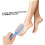 4pcs Foot Peel Scraper Callus Remover Foot File Comfortable Handle Random Color 5