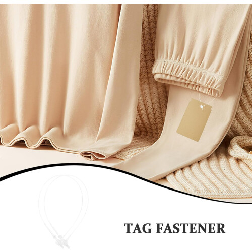 3000pcs Plastic Fasteners Tags for Clothes Security Loop Hook Tie Plastic Tag Strap Fasteners 2