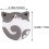 4pcs Acrylic Cat Pattern Coasters Heat-Resistant Cup Mats Prevent Table Scratches 5