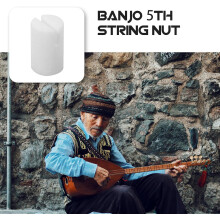 Lot de 4 sillets de rechange en os de bœuf pour banjo 5 cordes, offrant une meilleure qualité sonore.