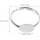 50pcs Adjustable Ring Blanks with Flat Pad Settings 10mm Metal Ring Bases 2
