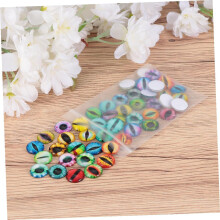 50 pezzi Cabochon rotondi in vetro da 10 mm, misti, con occhi di animali e motivo a cabochon.