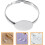 50pcs Adjustable Ring Blanks with Flat Pad Settings 10mm Metal Ring Bases 8