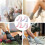 4 Paar Damen-Knöchelsocken aus Polyester, bequem, leicht, modisches Design 8
