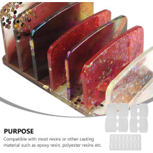 3-delige siliconen doe-het-zelf mal voor cosmetica-opbergrek, epoxyhars gietmal voor make-up organizer