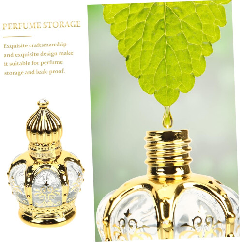 4pcs Middle Eastern Empty Perfume Bottles Decor Refillable Glass Essential Oil Bottles 2