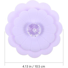 Lot de 4 couvercles de tasses en silicone à double couche, en forme de fleur, résistants à la chaleur et étanches.