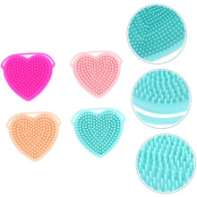 4pcs escova facial silicone portátil forma única sanitária para rosto e corpo adequado para viagem e uso doméstico tipos de pele