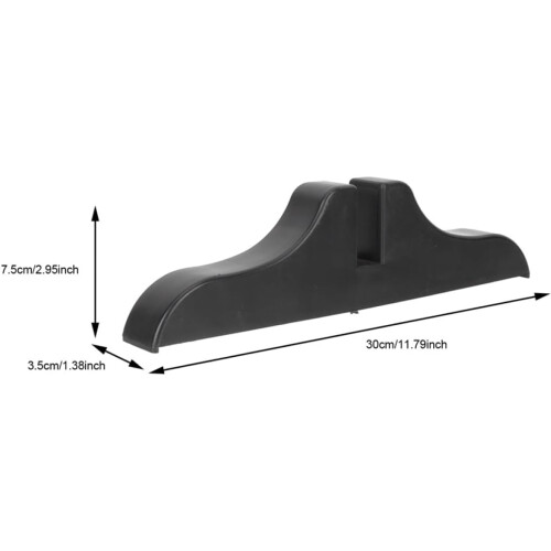 3pcs Black Plastic Folding Screen Room Divider Stand Base Bracket for Fabric Partition 1