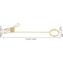 4pcs Metal Double Headed Memo Clips Card Holder Multi-Function Photo and Note Clamp Table Number Holder