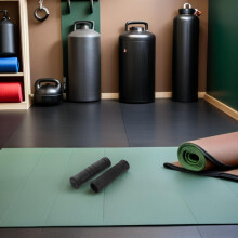 Set di 4 impugnature antiscivolo ergonomiche per attrezzi da palestra e macchine per cavi fitness.