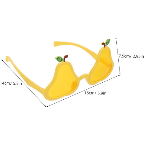 4pcs Pear Shape Sunglasses Funny Tropical Fruit Glasses 1
