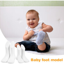 4 stuks kleine voetmannequins van plastic voor schoenendisplays in winkels, wit en huidskleurig, 11,5 cm x 14 cm