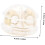 4pcs Gold Earring Safety Backs for Studs Anti-drop Hypoallergenic round Silicone Replacement Backs 2