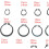 300 stuks externe borgringen assortimentsset 4