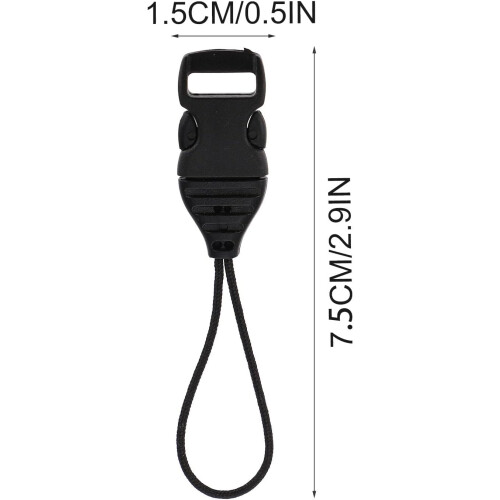 50Pcs Mini Detachable 10Mm Plastic Quick Release Buckles for Cell Phone Wrist Strap 1