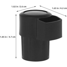 3 stuks zwarte ABS-einddoppen voor tenorsaxofoons. Voorkomt het binnendringen van deeltjes. Extra beschermingsopties.