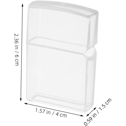 3pcs Transparent Plastic Lighter Case Cover Protective Sleeve 1