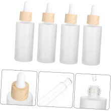 4pcs Refillable Dropper Bottles Essential Oil Glass Bottles for Samples