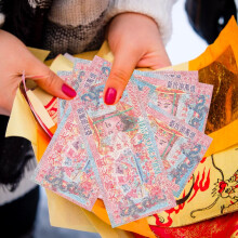 350Pcs Chinese Ghost Money Paper for Ancestor Sacrifice, 10 Books 35 Sheets Each