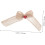 3pcs Handmade Linen Bow Burlap Bows Rustic Christmas Wedding Decor 1