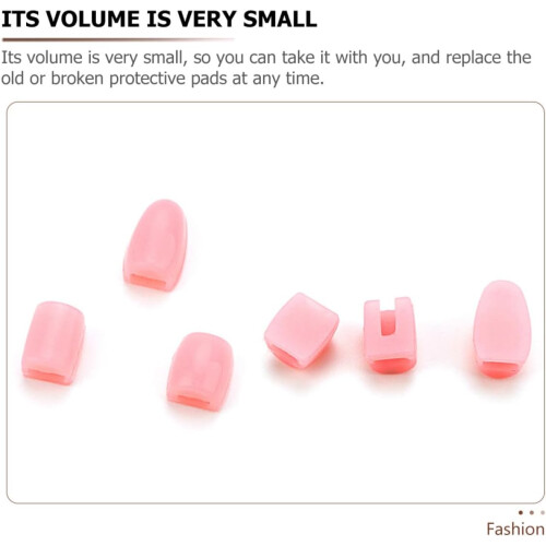 3pcs Saxophone Thumb Rest Cushion Silicone Side Pads Replace Old Pads Convenient Storage Pink Saxophone Accessory 2