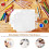 36pcs Mandala Wall Stencils Reusable Pet Painting Tools Round Edges 7