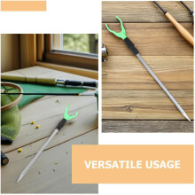 Ensemble de 4 supports de canne à pêche en alliage d'aluminium et acier inoxydable, avec piquet de sol extensible