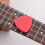 3pcs Leather Guitar Picks Ukulele Picks Shape Craftsmanship Comfortable Playing Paper Box 4