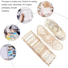 Papier scrapbooking à bordure dentelle vintage, 30 feuilles, papier de fond décoratif pour journal DIY