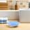 Porta sapone in silicone, facile da pulire, 4 pezzi con design di drenaggio 7