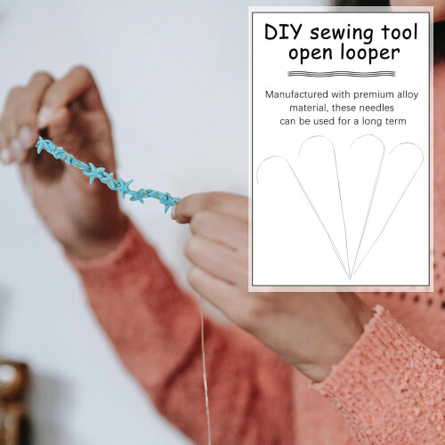 4pcs DIY Sewing Tools Manually Thread Beads Sewing Needles Beading Needles 2