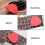 3pcs Leather Guitar Picks Ukulele Picks Shape Craftsmanship Comfortable Playing Paper Box 8