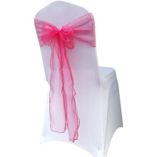 30pcs Bowknot Designed Chair Ribbon Chair Cover and Decoration