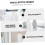 4 st glasflaskor för aromaterapi, parfymdiffusor, 150 ml, enkelt glasmaterial 3