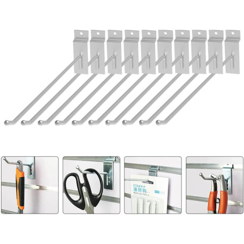 32pcs Single Trunking Plate Hooks Hole Board Shelf Hooks for Commodity Shelf 2